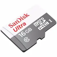 Картка пам`яті SANDISK microSD 16Gb Ultra  Class 10 + адаптер